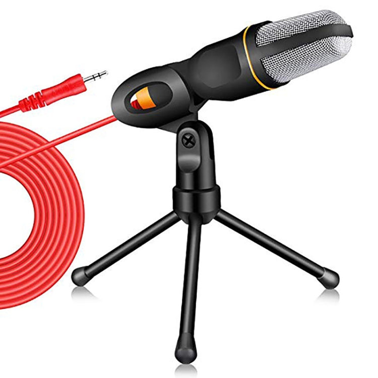 SF-666 Computer Voice Microphone With Adapter Cable Anchor Mobile Phone Video Wired Microphone With Bracketcket