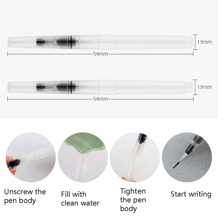 Writing Brush Water Calligraphy Practice Set Water Writing Board Reusable Water Writing Cloth