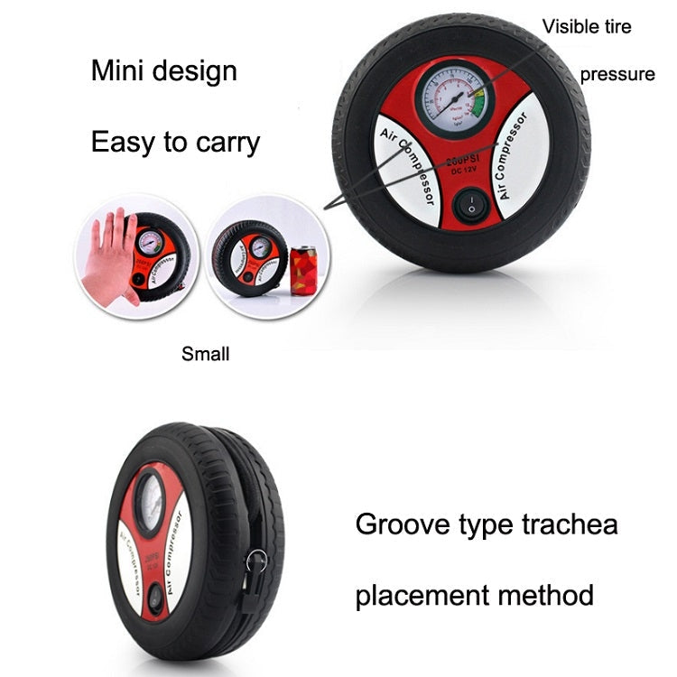 DC12V 12A Car Portable Air Pump Electric Car Tire Pump, Specification£º