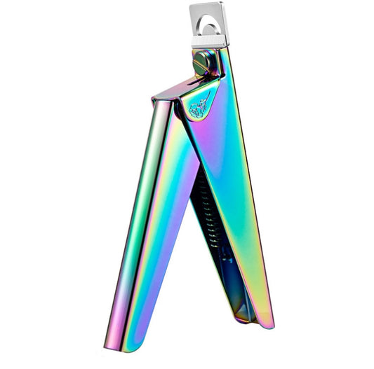 Nail Word Cut French U-Shaped Cut Fake Nail Cut Stainless Steel Nail Knife, Color Classification: Silver