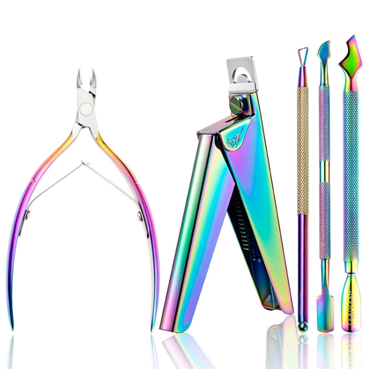 FABIYAN Nail Art Scissors Set Stainless Steel Nail Clippers Dead Skin Scissors Remover Steel Push