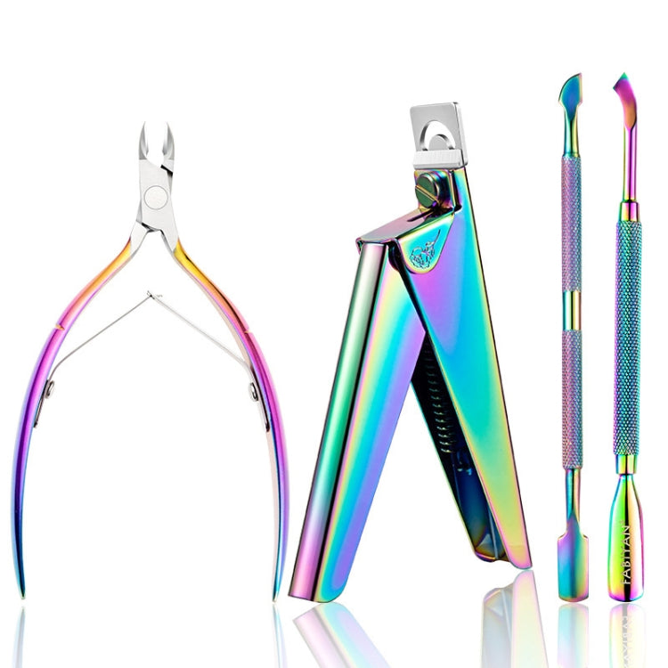 FABIYAN Nail Art Scissors Set Stainless Steel Nail Clippers Dead Skin Scissors Remover Steel Push