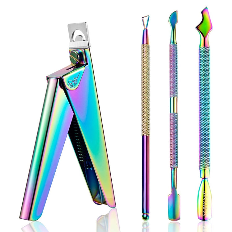 FABIYAN Nail Art Scissors Set Stainless Steel Nail Clippers Dead Skin Scissors Remover Steel Push