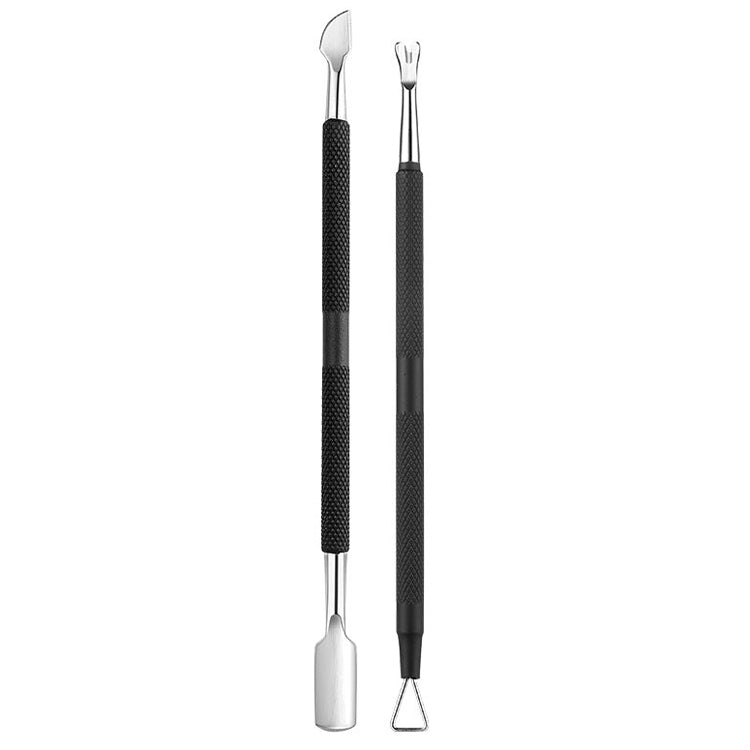 FABIYAN Stainless Steel Dead Skin Shear Steel Push Nail Art Tool Set, Specification: Set 3 Reluova