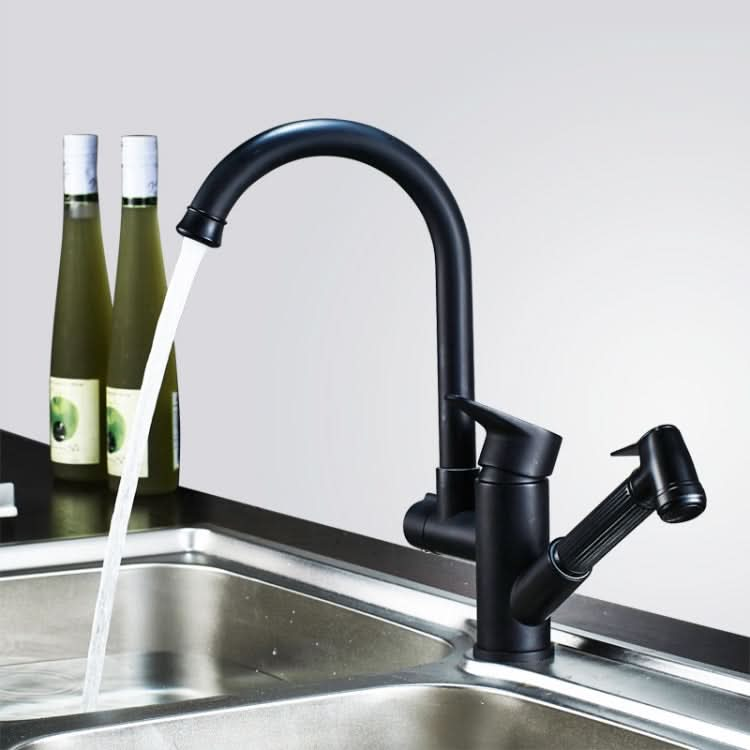 Kitchen Pull-Out Double Faucet Water Table Hot And Cold Water Faucet Reluova