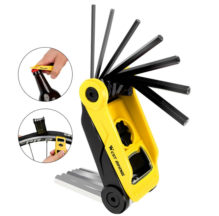 West Biking 16 In 1 Bicycle Repair Tool Multi-Function Wrench Hex Tool Riding Equipment Reluova