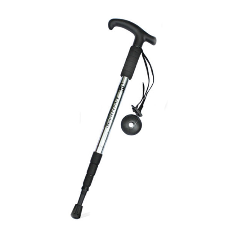 JUNGLELEOPARD Four-Section Curved Handle Aluminum Alloy Trekking Pole Reluova