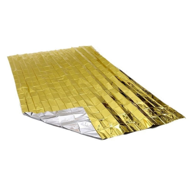 Outdoor Survival Emergency Insulation Blanket Gold Silver Double-Sided Moisture-Proof Mat, Size: 2.2x1.6m Reluova