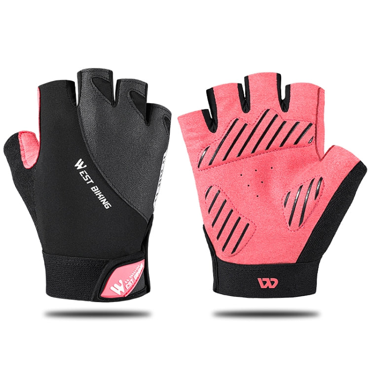 WEST BIKING YP0211210 Mountain Cycling Gloves Half Finger Breathable Anti-Slip Gloves Riding Equipment Reluova