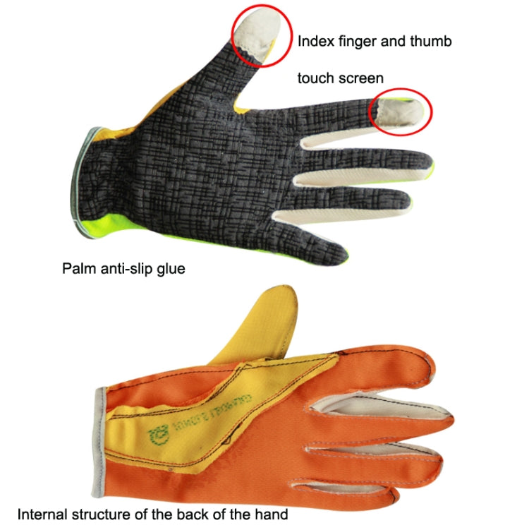 JUNGLE LEOPARD Outdoor Sports Mountaineering Full Finger Gloves Mesh Touch Screen Anti-Skid Gloves