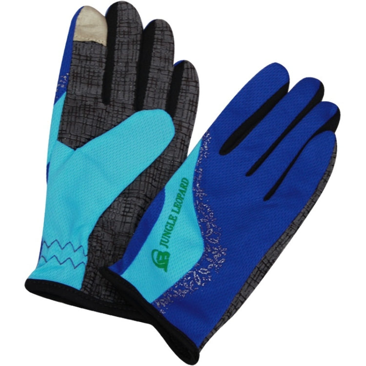 JUNGLE LEOPARD Outdoor Sports Mountaineering Full Finger Gloves Mesh Touch Screen Anti-Skid Gloves Reluova