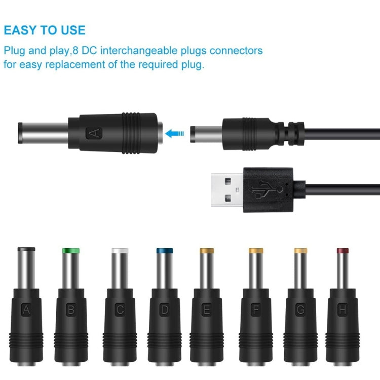 DC Power Cord USB Multi-Function Interchange Plug USB Charging Cable