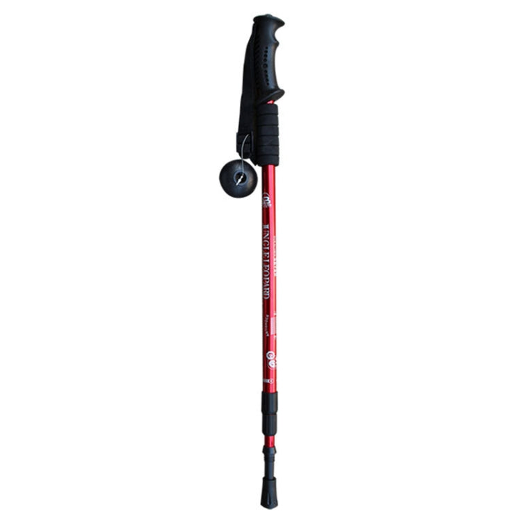 JUNGLELEOPARD 3-Section Straight Handle Aluminum Trekking Pole Multifunctional Walking Hand Crutches Reluova