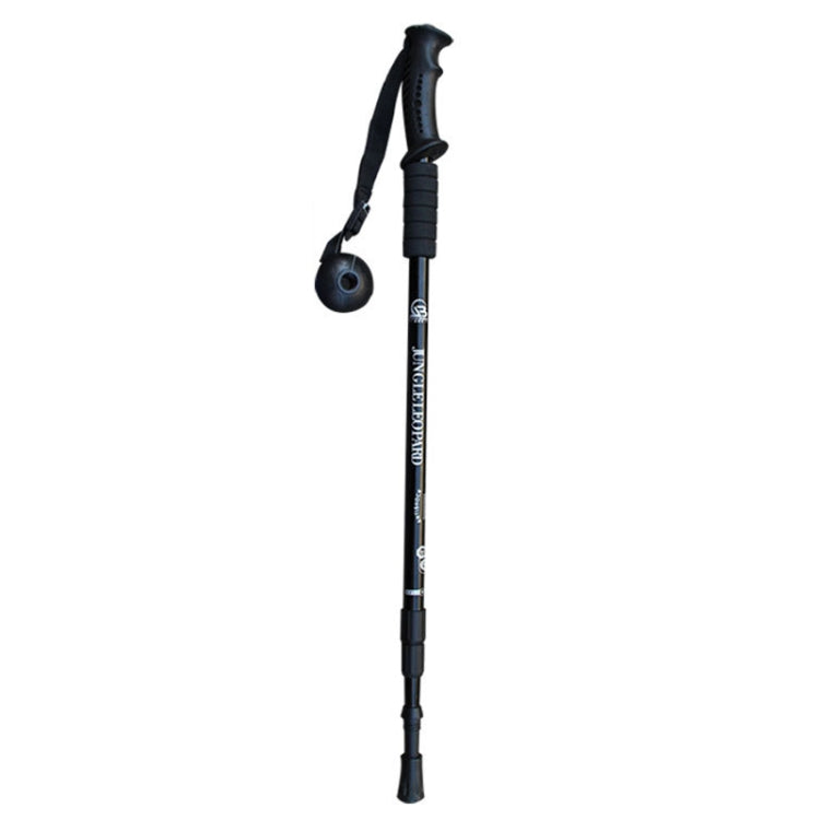 JUNGLELEOPARD 3-Section Straight Handle Aluminum Trekking Pole Multifunctional Walking Hand Crutches Reluova