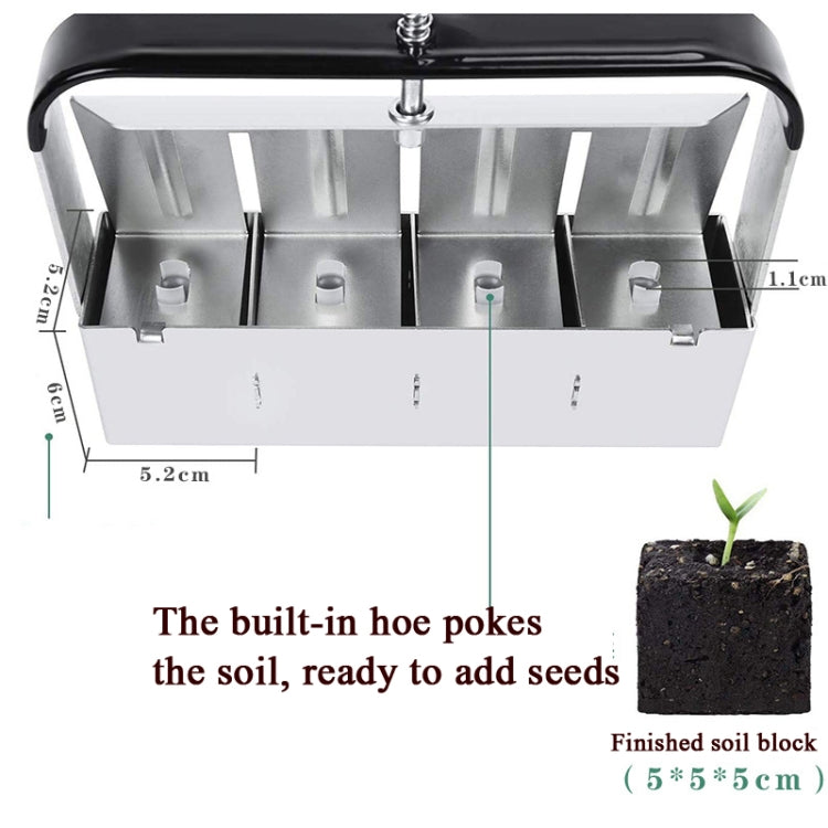 Manual Four Earth Block Makers Soil Blocker Garden Tool Seeding Tool My Store