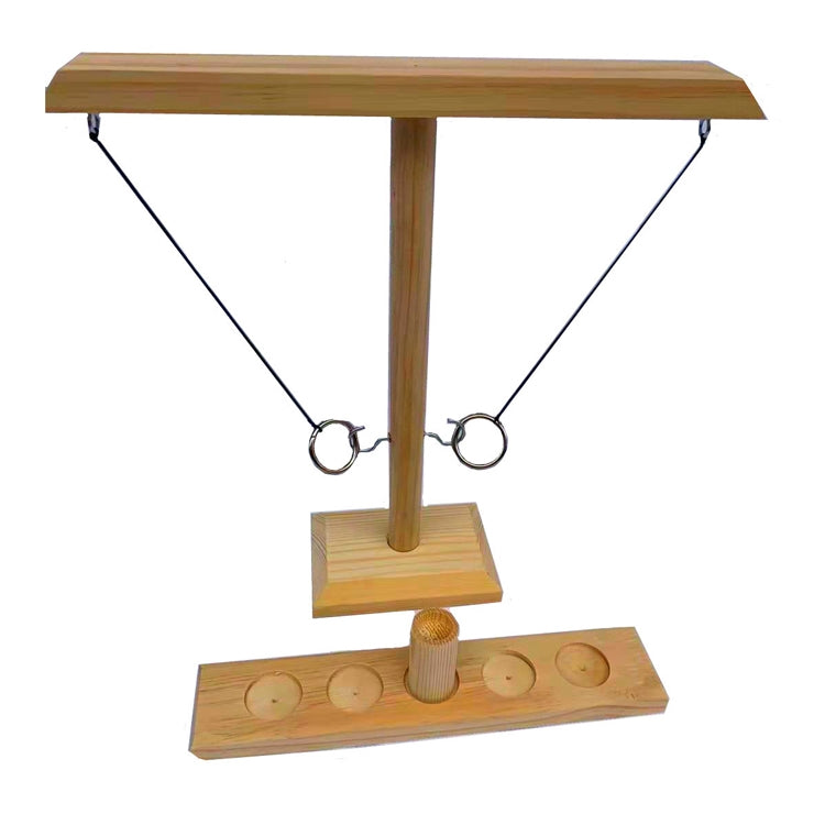 Wooden Ring Toss Game Bar Family Table Throwing Game