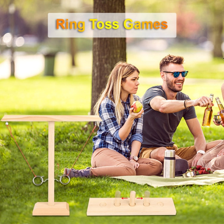 Wooden Ring Toss Game Bar Family Table Throwing Game