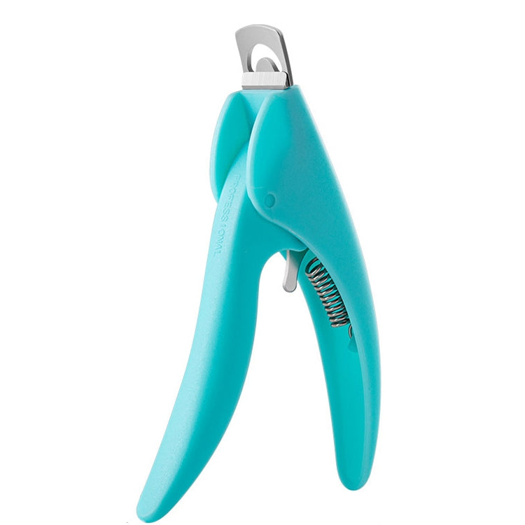 Nail Scissors U-Shaped Scissors DIY French Nail Fake Nail Scissors, Specification: Light Blue Reluova