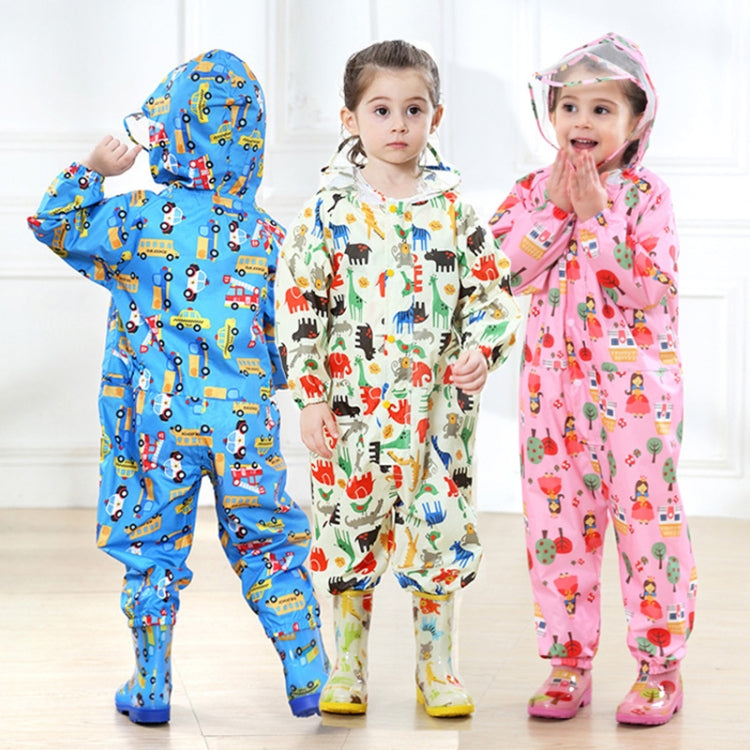 Siamese Children Raincoat  Print Thin Section Hooded  Raincoat My Store