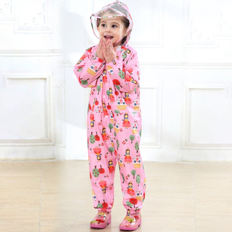 Siamese Children Raincoat  Print Thin Section Hooded  Raincoat