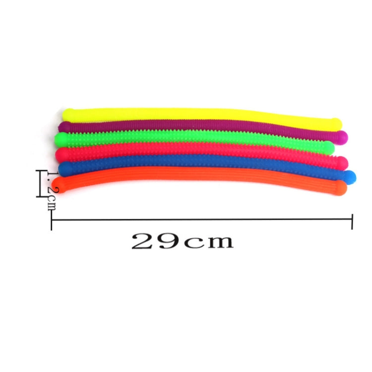 10 PCS Environmental Protection Round Head TPR Decompression Soft Rubber Noodle Rope, Random Color Delivery-Reluova