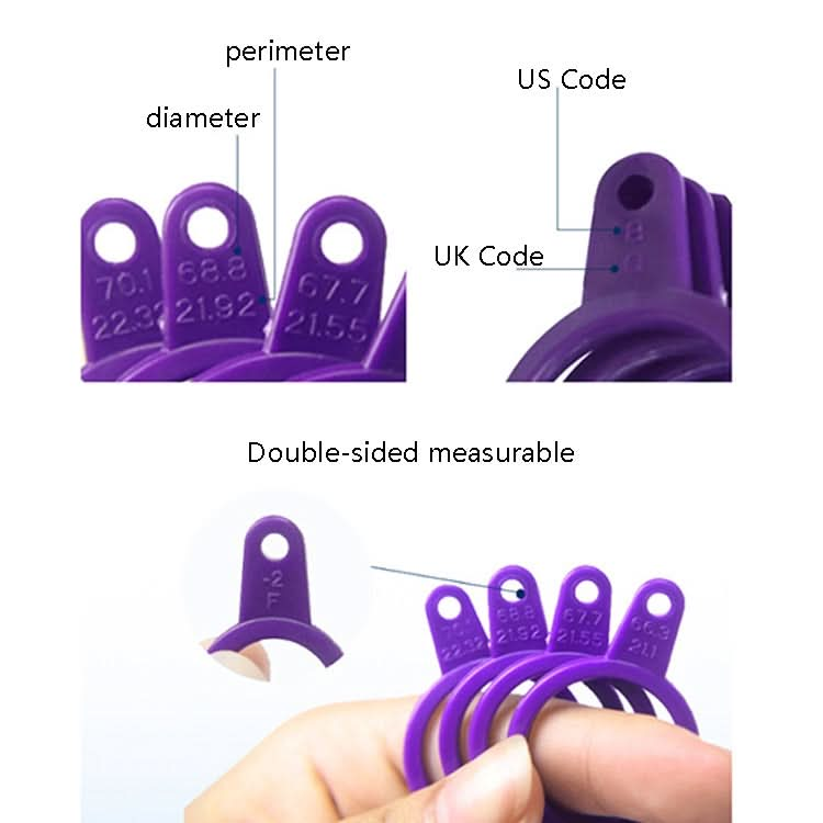 2 PCS Plastic Ring Circle Measurement Tools-Reluova