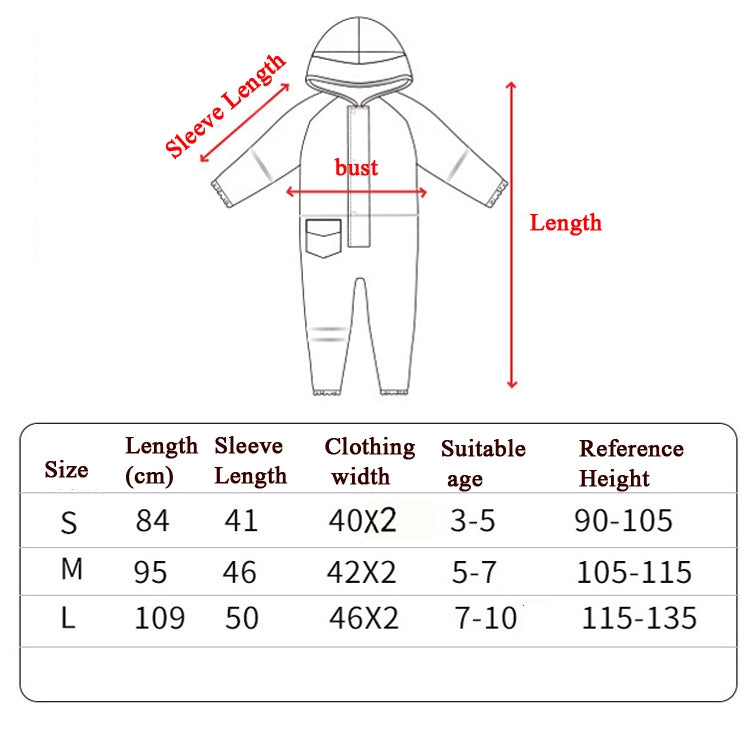 Children One-Piece Raincoat Boys And Girls Lightweight Hooded Poncho My Store