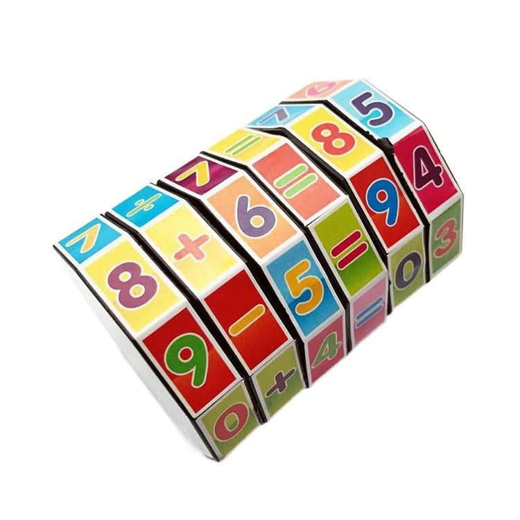 20 PCS Plastic Cylindrical Rotating Digital Magic Cube Children Puzzle Toys-Reluova