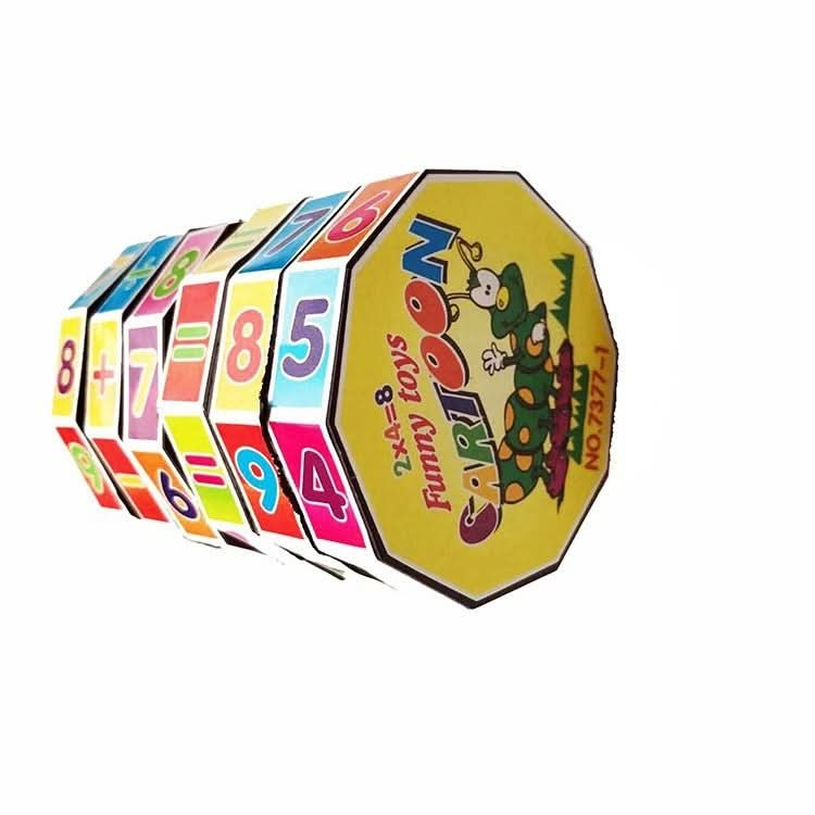 20 PCS Plastic Cylindrical Rotating Digital Magic Cube Children Puzzle Toys-Reluova