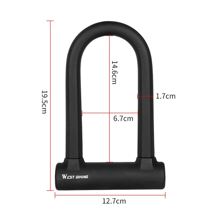 West Biking Bike Lock Motorcycle Wire Lock Anti-Hydraulic Pressure Cut Anti-Theft Lock Reluova