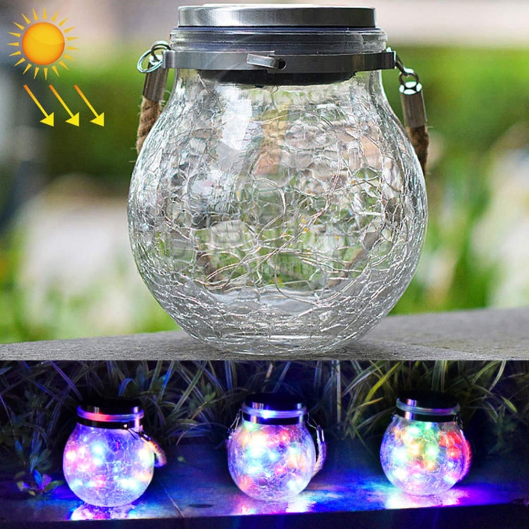 20 LED Solar Energy Glass Bottle Pendent Lamp IP44 Waterproof Outdoor Garden Decoration Light