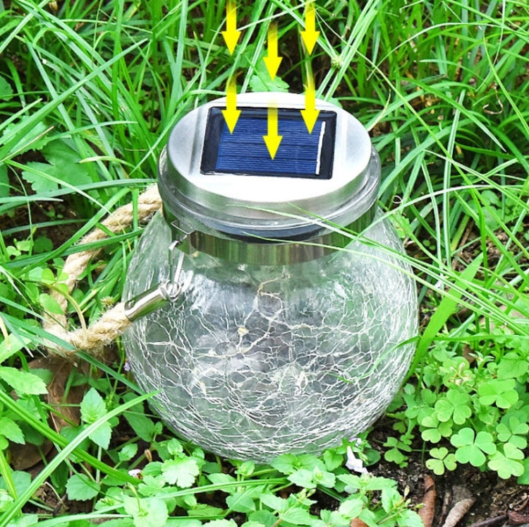 20 LED Solar Energy Glass Bottle Pendent Lamp IP44 Waterproof Outdoor Garden Decoration Light