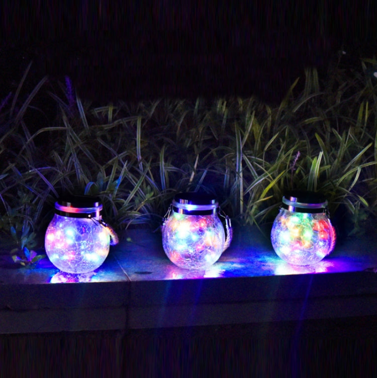 20 LED Solar Energy Glass Bottle Pendent Lamp IP44 Waterproof Outdoor Garden Decoration Light