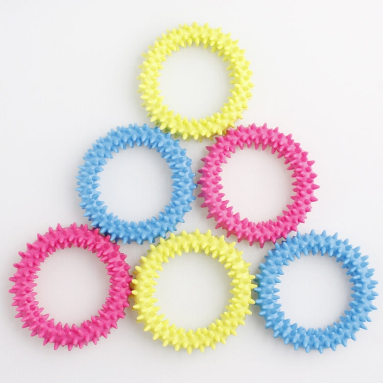 10 PCS Spiked Sensory Decompression Ring Toy Decompression Chain, Random Colour Delivery - Reluova 