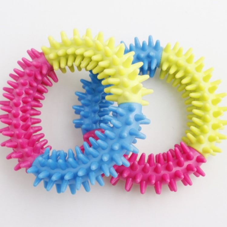 10 PCS Spiked Sensory Decompression Ring Toy Decompression Chain, Random Colour Delivery - Reluova 