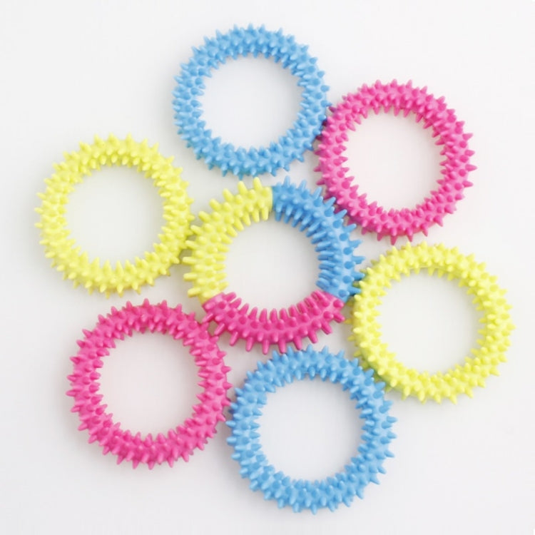 10 PCS Spiked Sensory Decompression Ring Toy Decompression Chain, Random Colour Delivery - Reluova 