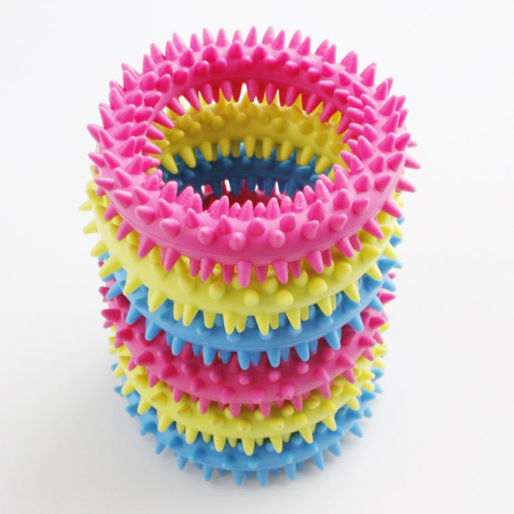 10 PCS Spiked Sensory Decompression Ring Toy Decompression Chain, Random Colour Delivery - Reluova 