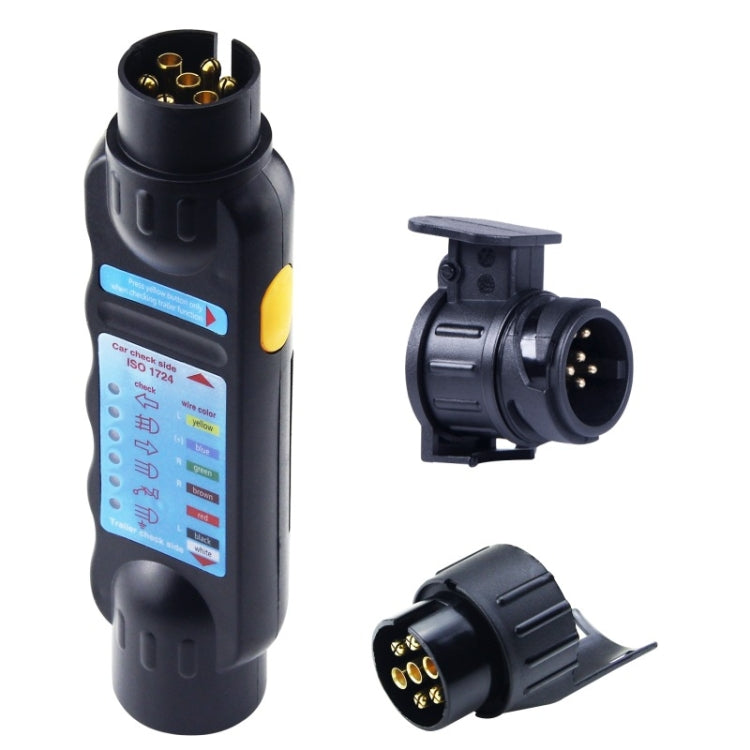 TS170E-Z 12V Car Resistance Trailer Plug Socket Trailer Tester Connector Recorder With 2 Conversion Heads EU Plug ÎҵÄÉ̵ê