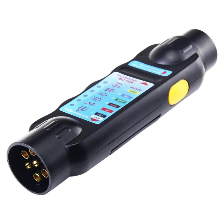 TS170E-Z 12V Car Resistance Trailer Plug Socket Trailer Tester Connector Recorder With 2 Conversion Heads EU Plug