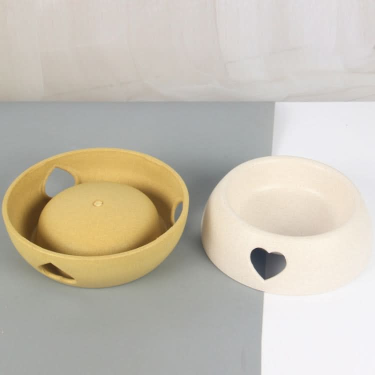 Dog Bowls Plastic Love Single Bowl Pet Bowl Cat Food Bowl - Reluova