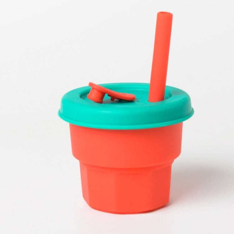 Children Silicone Straw Cups Drop And High Temperature Resistant Water Cups Reluova