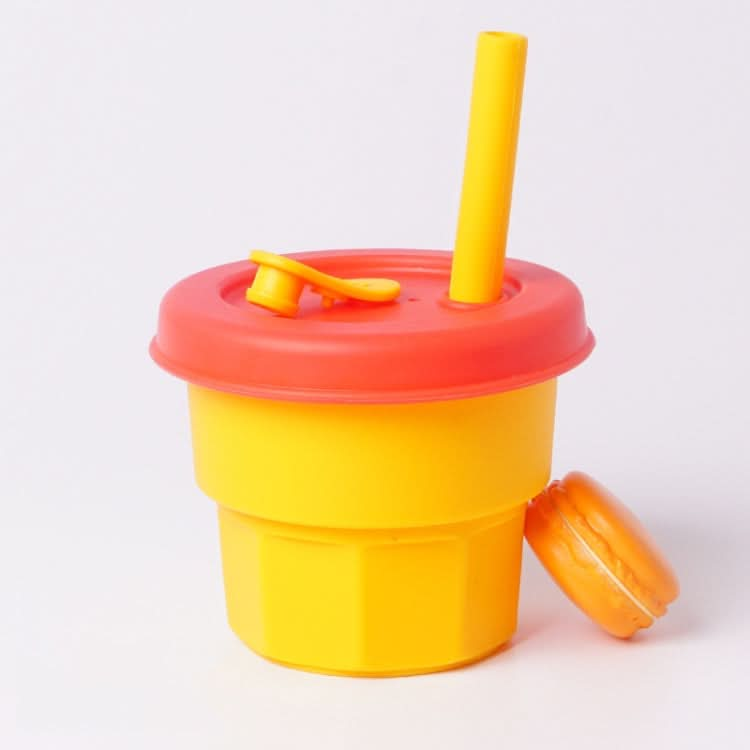 Children Silicone Straw Cups Drop And High Temperature Resistant Water Cups Reluova