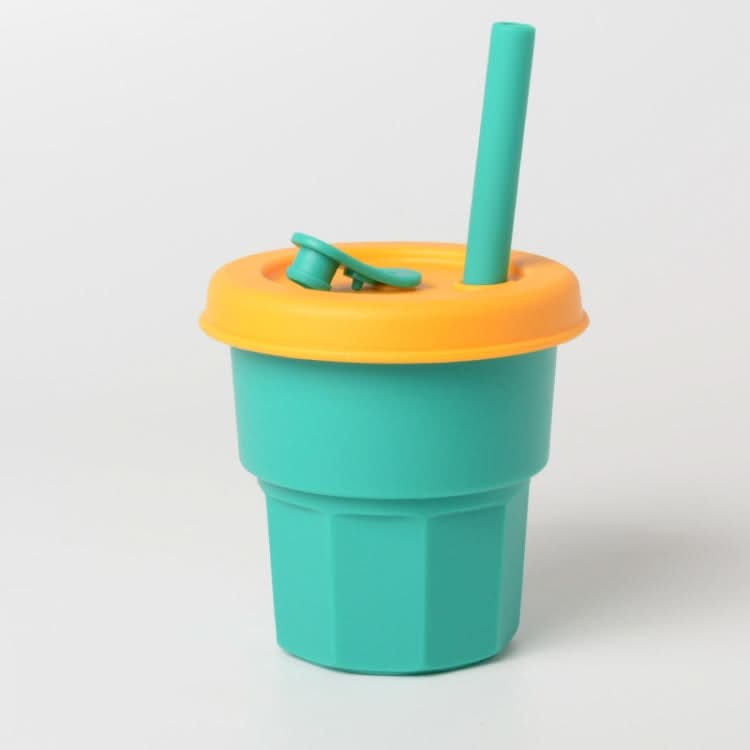 Children Silicone Straw Cups Drop And High Temperature Resistant Water Cups Reluova