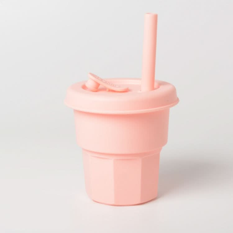 Children Silicone Straw Cups Drop And High Temperature Resistant Water Cups Reluova