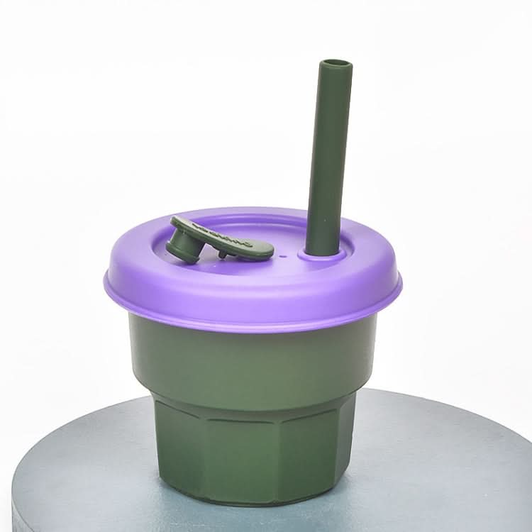 Children Silicone Straw Cups Drop And High Temperature Resistant Water Cups Reluova