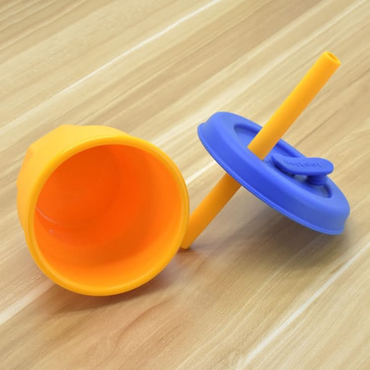 Children Silicone Straw Cups Drop And High Temperature Resistant Water Cups Reluova