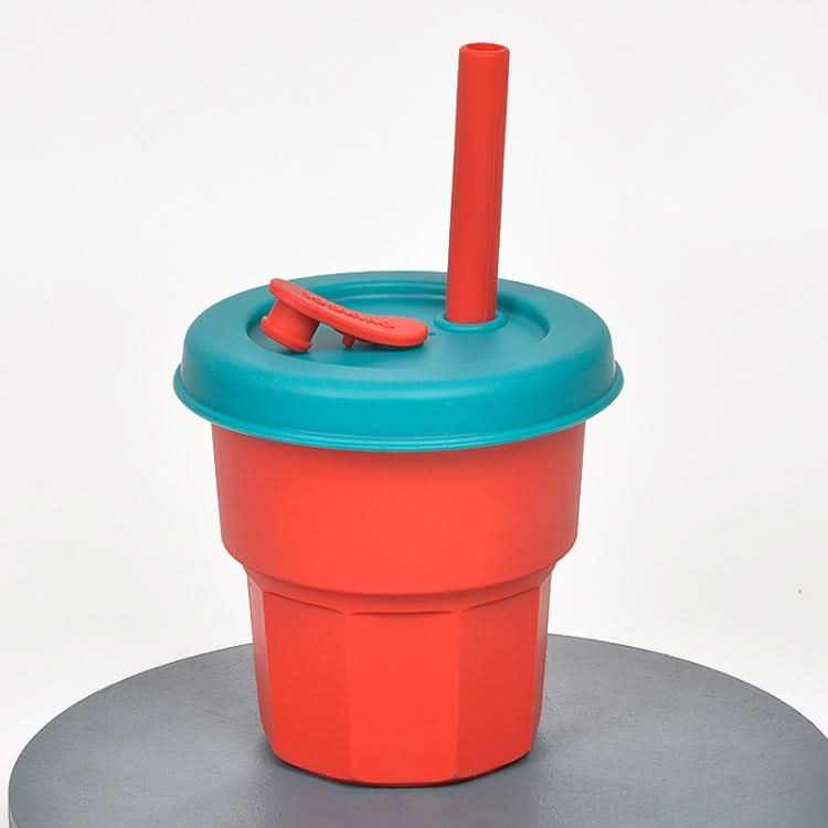 Children Silicone Straw Cups Drop And High Temperature Resistant Water Cups Reluova