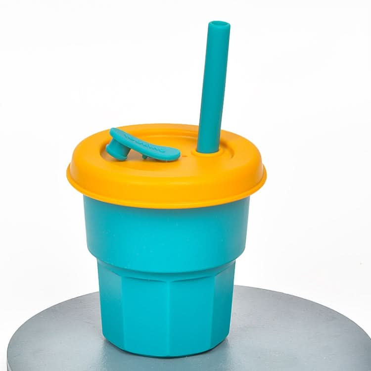 Children Silicone Straw Cups Drop And High Temperature Resistant Water Cups Reluova