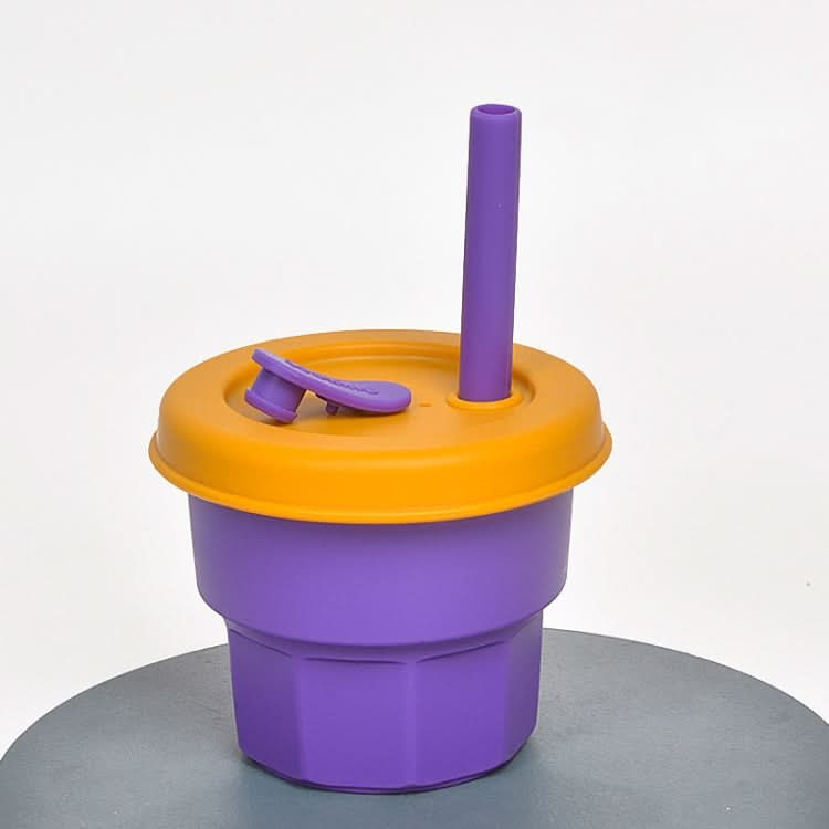 Children Silicone Straw Cups Drop And High Temperature Resistant Water Cups Reluova