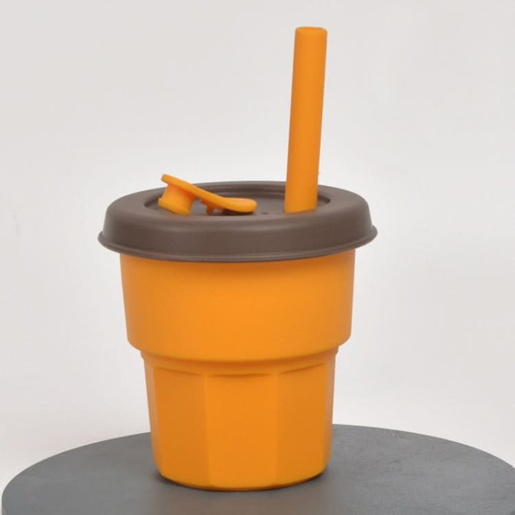 Children Silicone Straw Cups Drop And High Temperature Resistant Water Cups Reluova